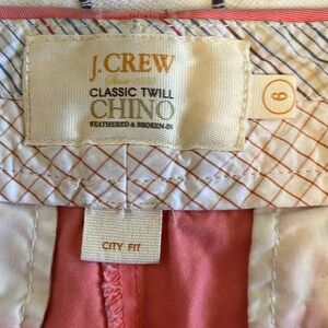 J Crew Chino Shorts Size 6